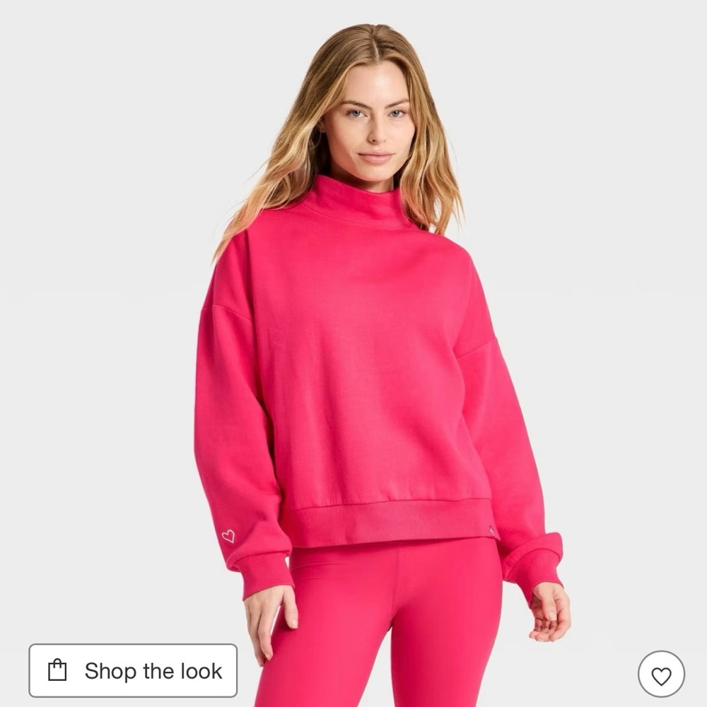 JoyLab Valentine’s Mock Neck Sweatshirt Size XXL NWT Sold Out! Super soft.